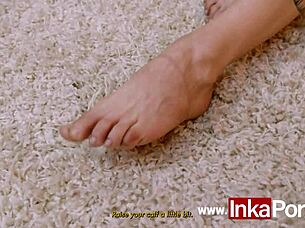 Otaku Blanca with nipple piercings shows her best poses in the interview