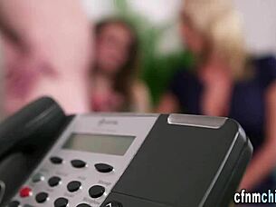 british babes dominate with teasing handjobs in cfnm humiliation