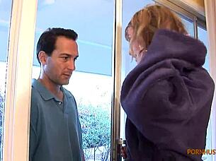 I am a chubby brunette milf getting it from behind doggystyle with my fat ass and tits