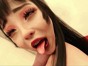 Neighbour Milf with Big Ass Plays Roleplay Game, Gets POV Cumshot