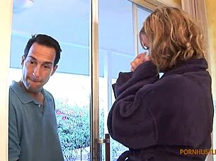 I am a chubby brunette milf getting it from behind doggystyle with my fat ass and tits