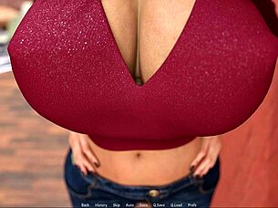 Neighbour Milf with Big Ass Plays Roleplay Game, Gets POV Cumshot