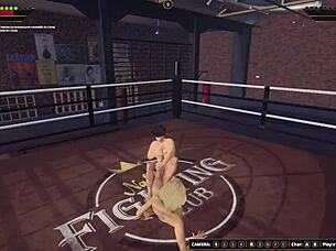 Shaera Battles Aydan in Intense Naked Fighter 3D Match