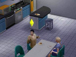 I intensely fucked my blonde neighbor on the sofa after meeting her