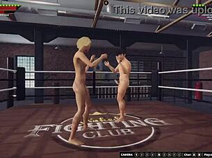 Shaera Battles Aydan in Intense Naked Fighter 3D Match