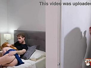 I'm penny pax and diamond foxxx sharin' michael vegas's dick in a hardcore group blowjob.