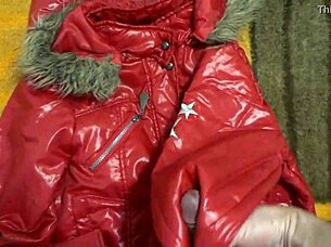 I Love Shooting My Load On My Sister-In-Law's Puffy Nylon Fetish Jacket