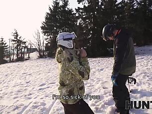 hunt4k skillful skier in european reality show