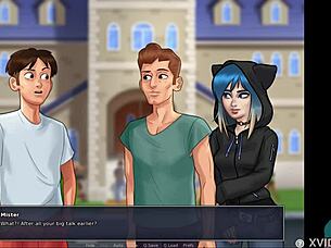 feeling excited playing with her pussy under the blanket