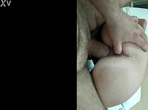 She rides that huge cock like a tiny teen 18+