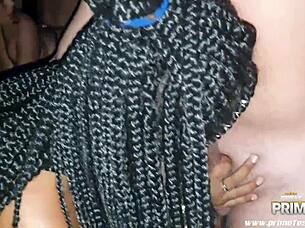 I can't believe this hot brunette is in a gangbang, getting banged by all these guys! So hot!