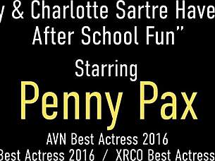Oh Yeah! Mischievous Hotties Penny Pax And Charlotte Sartre Eat Wet Pussy