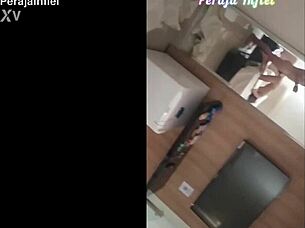 She rides that huge cock like a tiny teen 18+