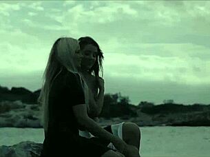 want to see blonde and brunette milfs licking and fingering pussies?