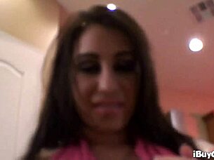 Whitney Steven flaunts her big tits and delivers a hard blowjob