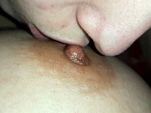 Naughty Housekeeper LICKS My Nipples While Husband Is Away