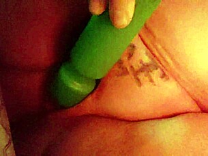 Hot pussy play with vibrator under maledom control