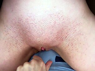 girlfriend rubs pussy on dick