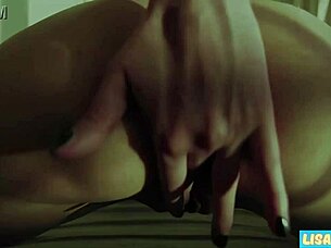 Hot brunette teen Lisa Takami masturbates her tight pussy.