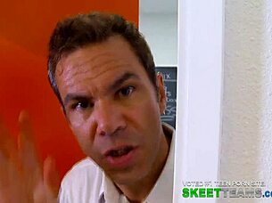 Oh god, teacher creampies that blonde bombshell doggystyle!