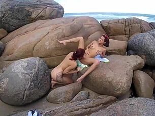 Big cock crushes natural tits?