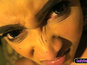 my big boobs ladyboy girlfriend gives me a massage blowjob and anal fuck in bareback session