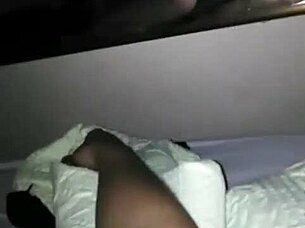 Intense doggystyle fucking with big bent over ass and loud moans