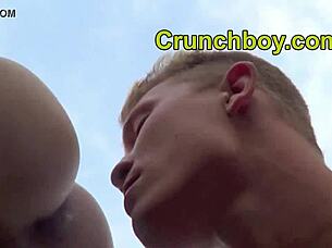 kameron frost exhibits his monster cock