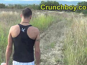 kameron frost exhibits his monster cock