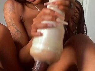 In this amateur fetish video, petite cheta experiences a creampie and cumshot on her cute feet and toes.