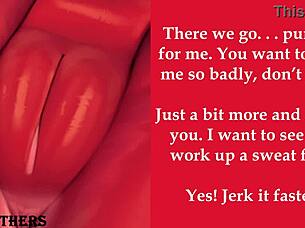 I give you jerk off instructions, but I messed up the timing