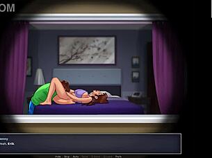 Mrs. Johnson takes on double penetration in wild group sex scenes.