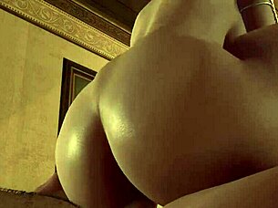 Sexy blonde elf intensely rides cock in 3d hentai pov.