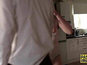 flat chested submissive teen deepthroats dominantly