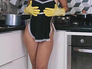 The maid decided to give me her tight little ass