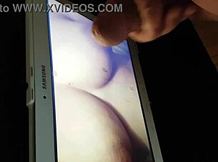 Watch this tribute for Biggysmall's 18+ wife, featuring intense masturbation and a massive cumshot!