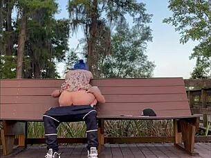 Sexy petite ashton takes dick at park