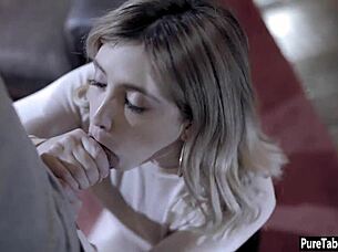 Tiny babysitter teen 18+ smashed by stepson in garage!