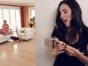 But you're my husband's wife - august ames and jelena jensen dive into muff, pussy, and cunilingus for big tits milf orgasm.