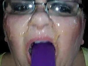 Bbw Ms Tl Uses Dildo On Her Fat Throat Deeply