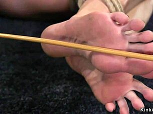 lesbian milf lawyer ties up and anal fucks her client in a kinky session