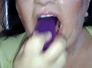 Bbw Ms Tl Uses Dildo On Her Fat Throat Deeply
