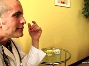 Doctor's Sex Therapy Thrills Shaved Brunette Babe