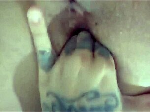 horny latina teen masturbates in pov with tattoos 😈