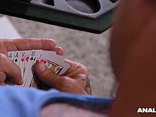 anal inspectors stretch tina kay's tight holes with veiny cocks 😈