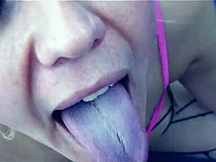 vicky's sucking that cock while getting fucked hard by the milf