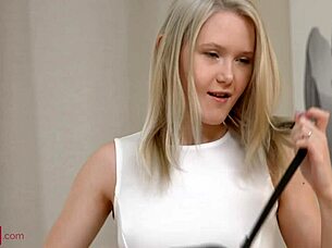 I got sweet blonde creampied after affair with masseur