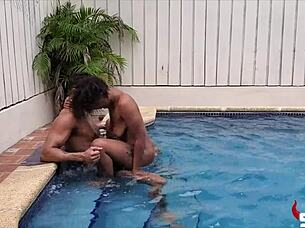 Water Logged Whore Takes Big Cock Anal