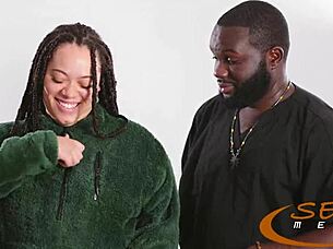 hey, red bone ebony teen titty worship with angel beads and semaj