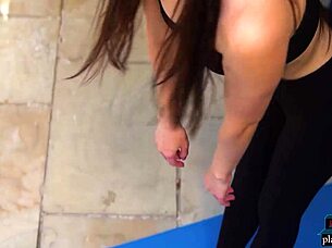 Petite Czech Milf Vanessa Angel Practices Yoga